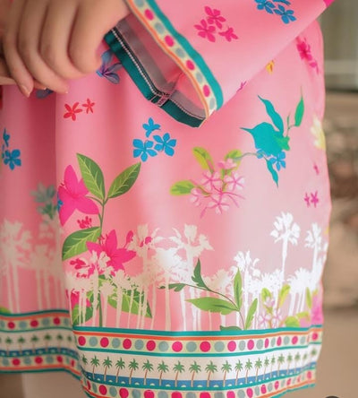 Bloomy Pink 2-Piece Lawn Co-Ord Set