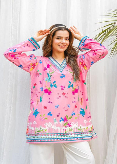 Bloomy Pink 2-Piece Lawn Co-Ord Set